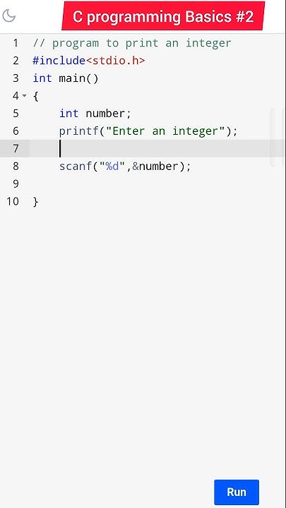 print an integer in c programming #c #shorts #shortsfeed - YouTube