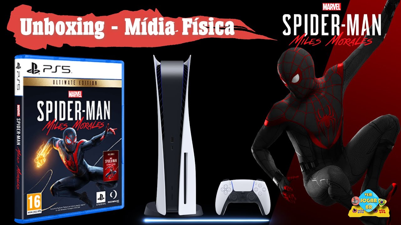 Unboxing - Mídia Física Spider-Man Miles Morales Ultimate PlayStation 5 