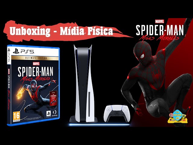 Unboxing - Mídia Física Spider-Man Miles Morales Ultimate