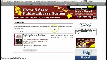 How to Borrow an eBook from the Hawaii State Public Library
