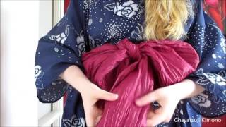 Chayatsuji Kimono | Yukata Series | Ribbon knot with Heko obi