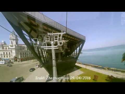 Batumi (Georgia) \"Argo\" 8-MGD Doppelmayr \u0026 Garaventa Seilbahn, Cable Car, Ropeway, საბაგირო