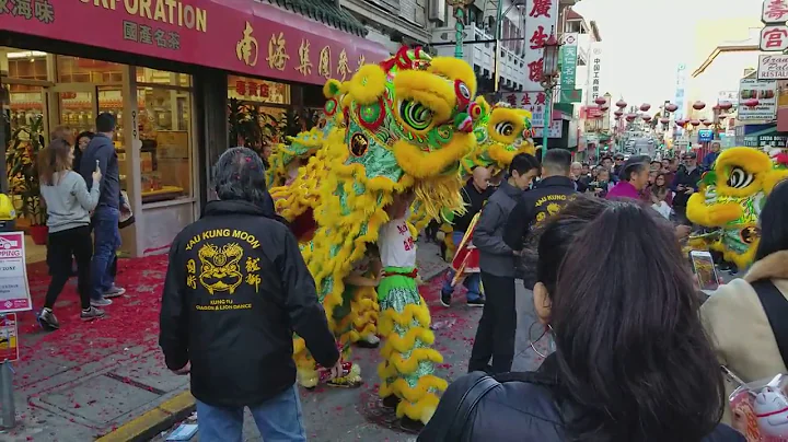 Lion dance in Chinatown, San Francisco - Part 2 (FHD 1080p)