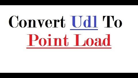 Convert UDL to Point Load | UDL | Uniformly distributed Load | UDL formula | Globemech |