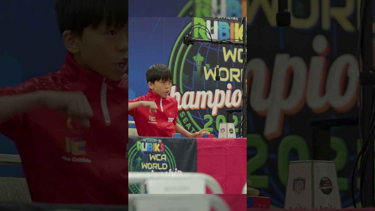 Yiheng Wang 3 46 The FASTEST 3x3 Solve At Worlds 2025 
