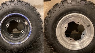 Using Jasco paint remover on Yamaha raptor 660r wheels