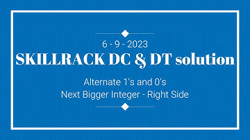 6-9 SKILLRACK DC & DT SOLUTION | Alternate 1