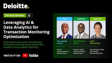 Forensic Webinar-Leveraging AI & Data Analytics for Transaction Monitoring Optimization