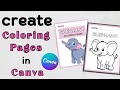 How to Create Printable Coloring Pages for Kids Using Canva| | Step-by-Step Tutorial