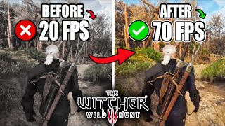 🔧THE WITCHER 3 NEXT GEN: BEST SETTINGS TO BOOST FPS AND FIX FPS DROPS / STUTTER 🔥 | Low-End PC✔️