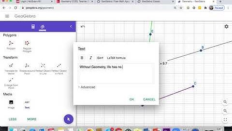 GeoGebra Tutorial