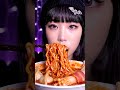 This Spicy Noodle Bite Is TOO MUCH 😳🔥 Samyang ASMR #shorts #mukbang