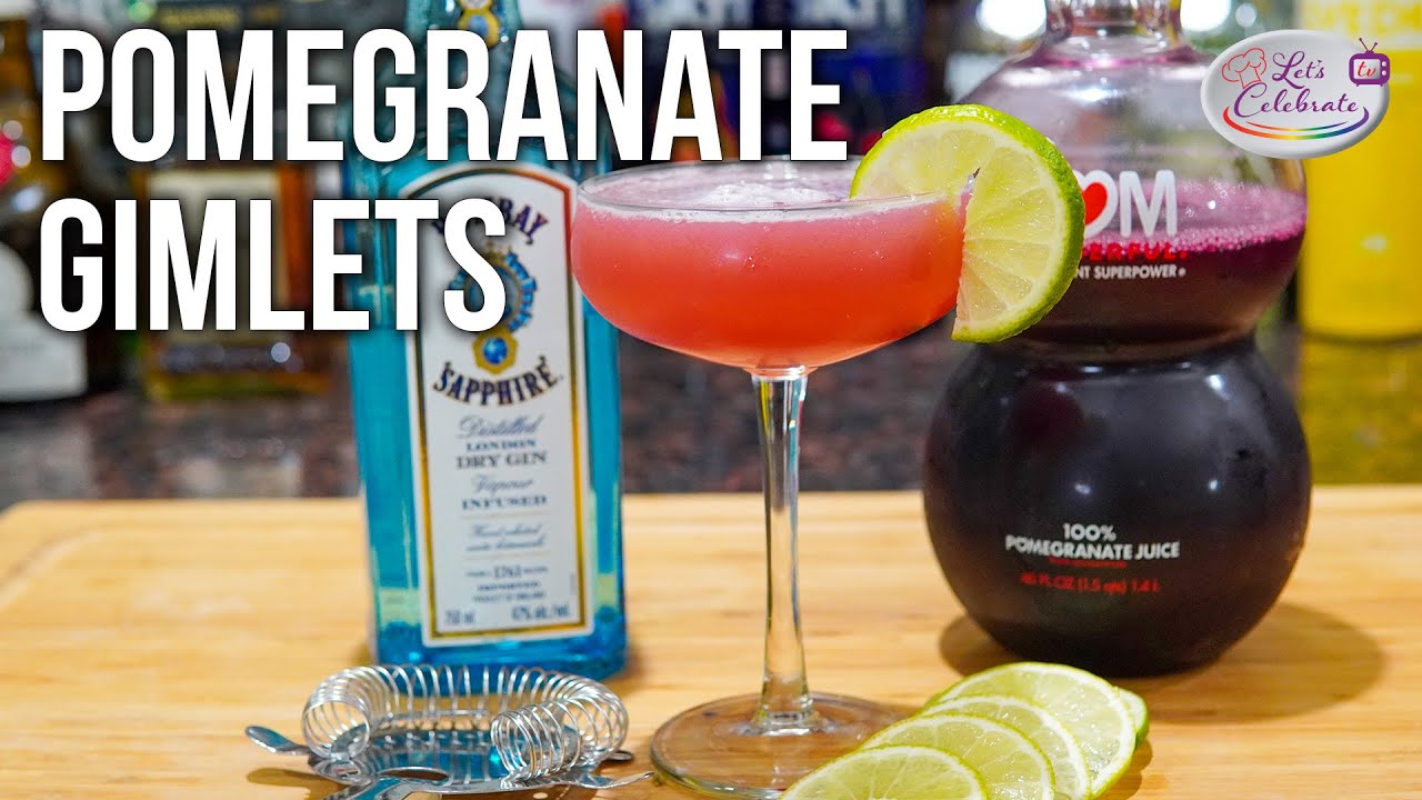 Pomegranate Gimlet Your First Gin Cocktail YouTube