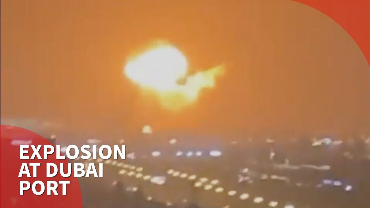 Dubai tackles explosion in a container at its port
