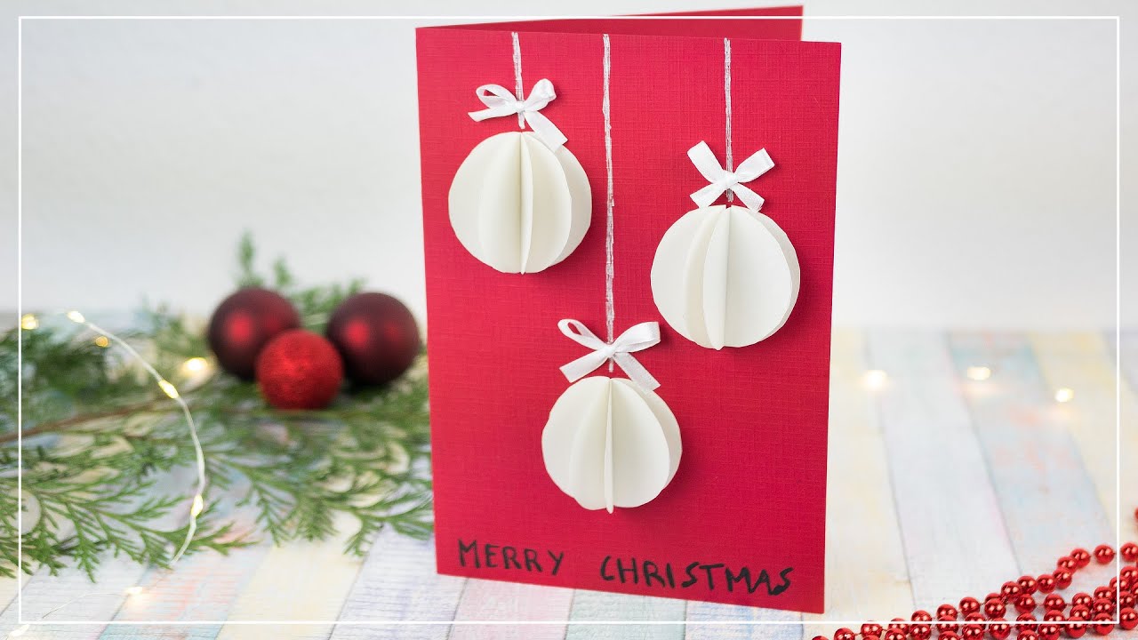 Weihnachtskarten basteln mit Papier | DIY Geschenkidee zu Weihnachten -  YouTube