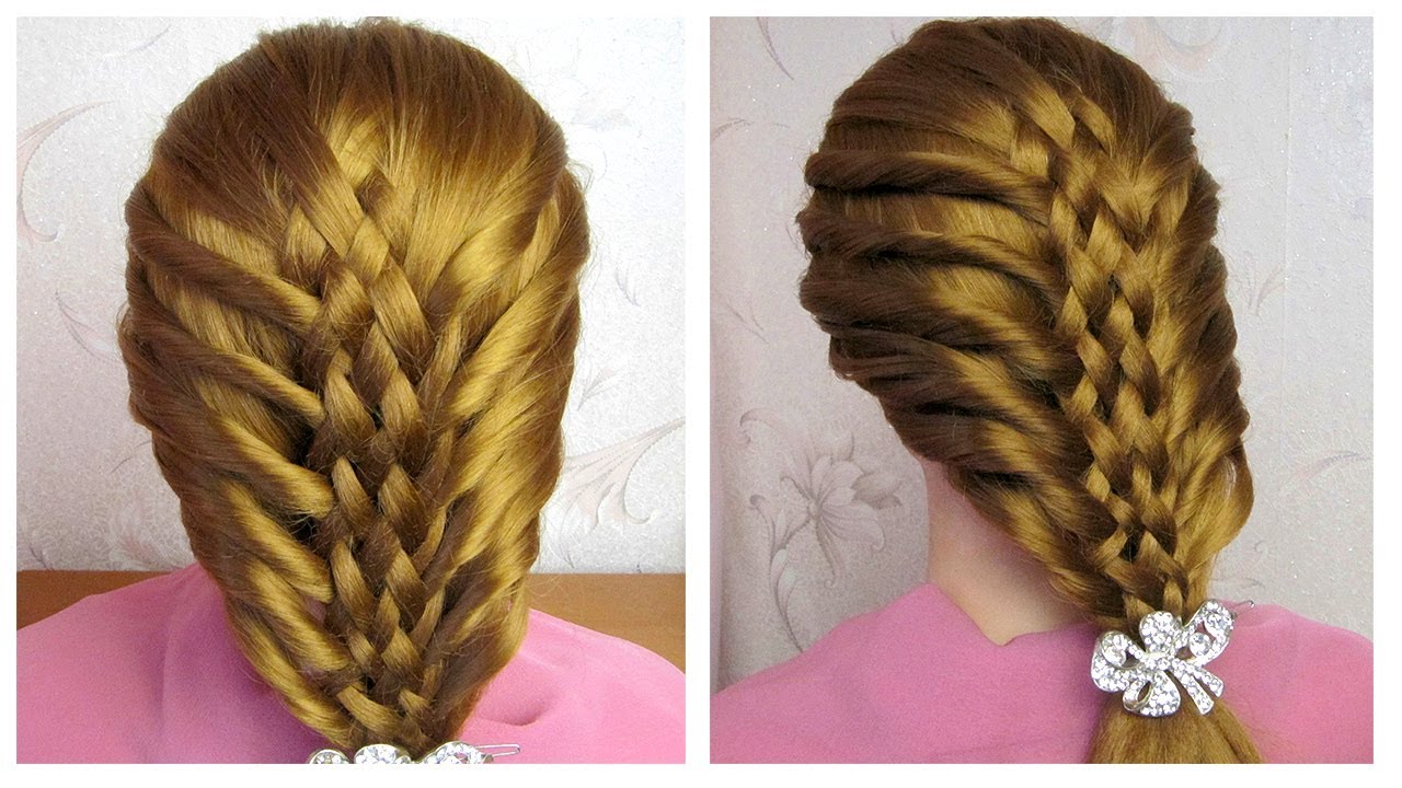Tuto coiffure cheveux mi long/long 🌟 Coiffure avec tresse 🌟 originale