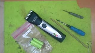 : Replace battery on Moser Chrom Style 1871 hair clipper