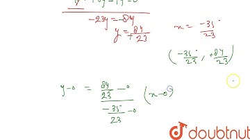 Find the length of the perpendicular from the point `4, -7)` to the line joining the ori