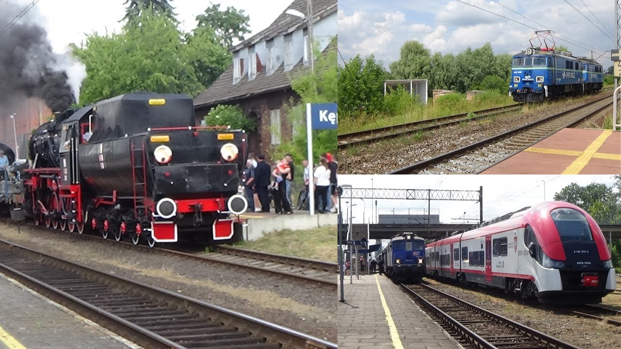 Pociągi na stacji Kępno Ty42-24  Duet EU07 Dragon Ciech Cargo i inne