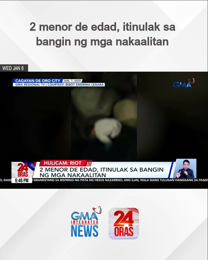 2 menor de edad, itinulak sa bangin ng mga nakaalitan | 24 Oras