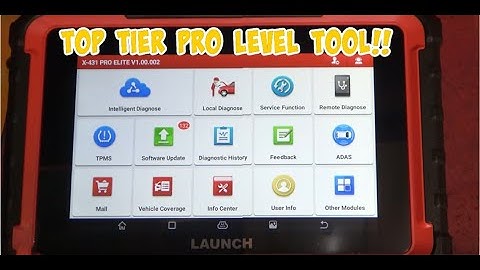 LAUNCH X431 PRO ELITE. A full review and Demonstration.