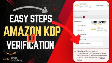 EASY STEPS TO VERIFY YOUR KDP IDENTITY
