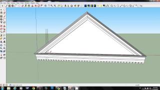 How to Create a Classical Pediment using Sketchup in less than 14 minutes