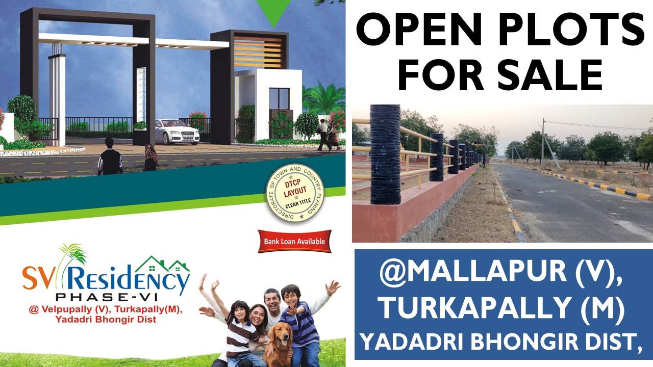Open Plots for Sale SV Residency Mallapur Village Turkapally