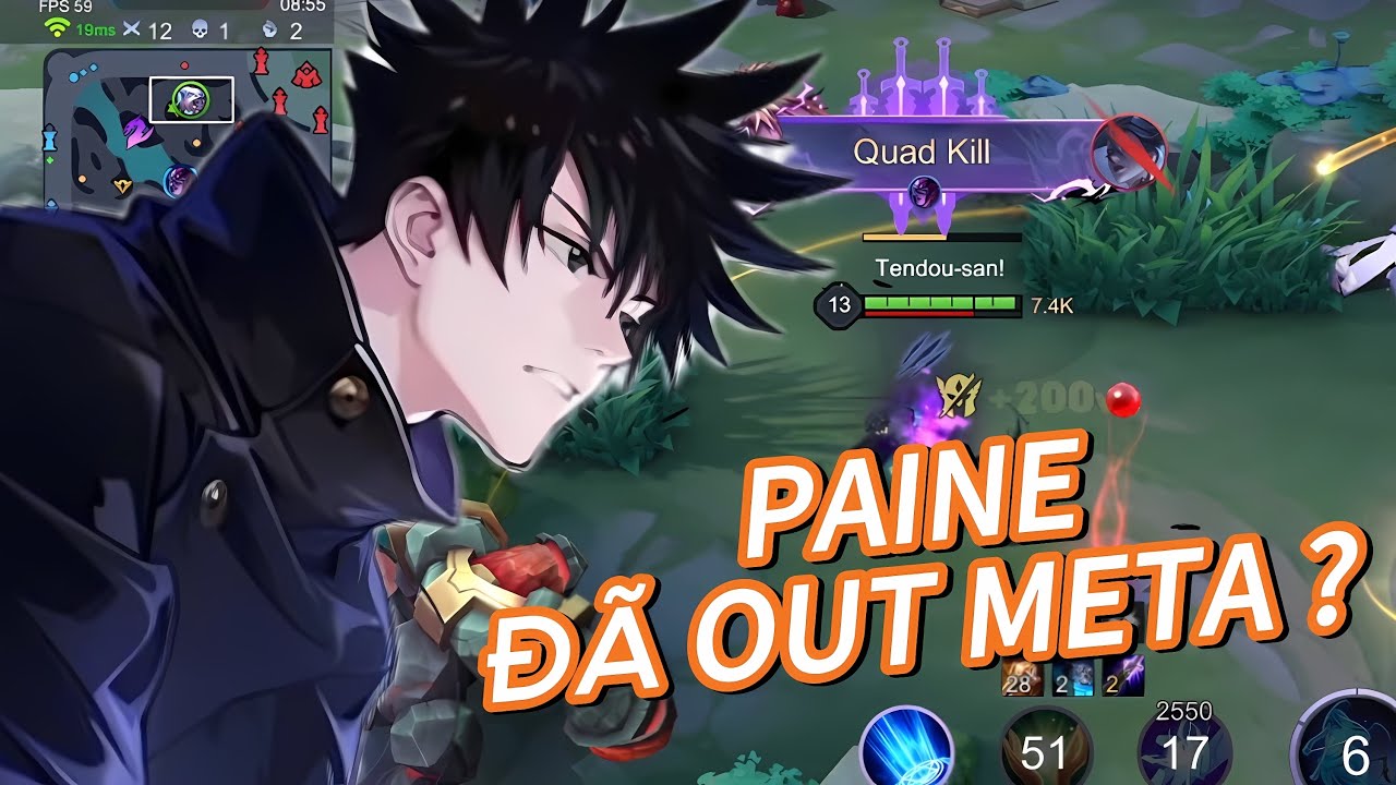 TOP PAINE Trận Đấu Đánh Paine Với Trang Phục Hợp Tác Megumi Fushiguro Hủy Diệt 20 Mạng Hạ Gục