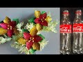 DIY/Christmas Decoration Ideas/DIY Poinsettia Flower Using Recycled materials/Plastic Bottle Idea.