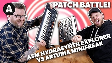Patch Battle met Dan Bingham - Arturia Minifreak vs ASM Hydrasynth Explorer