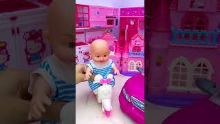 Satisfying With Unboxing Barbie Princess Toilet Toys, ASMR Video #shorts