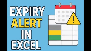 Track Expiry Dates Automatically in Excel | Conditional Formatting Tutorial