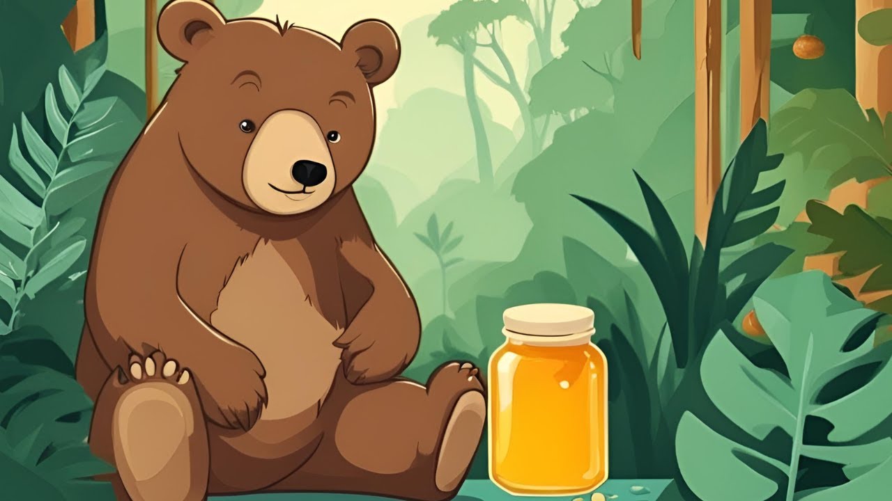 Bear and the Honey Jar | Sharing brings true Happiness | Short Story in ...