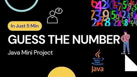#8 Guess the Number #games Java Mini project in just 5 minutes 🤞🔥🔥😃