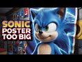 Giant Sonic Movie 3 Bus Stop Poster 6Ft Tall