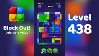 Block Out Level 438 Walkthrough 🧩 | All Levels Solution | Mini Boss
