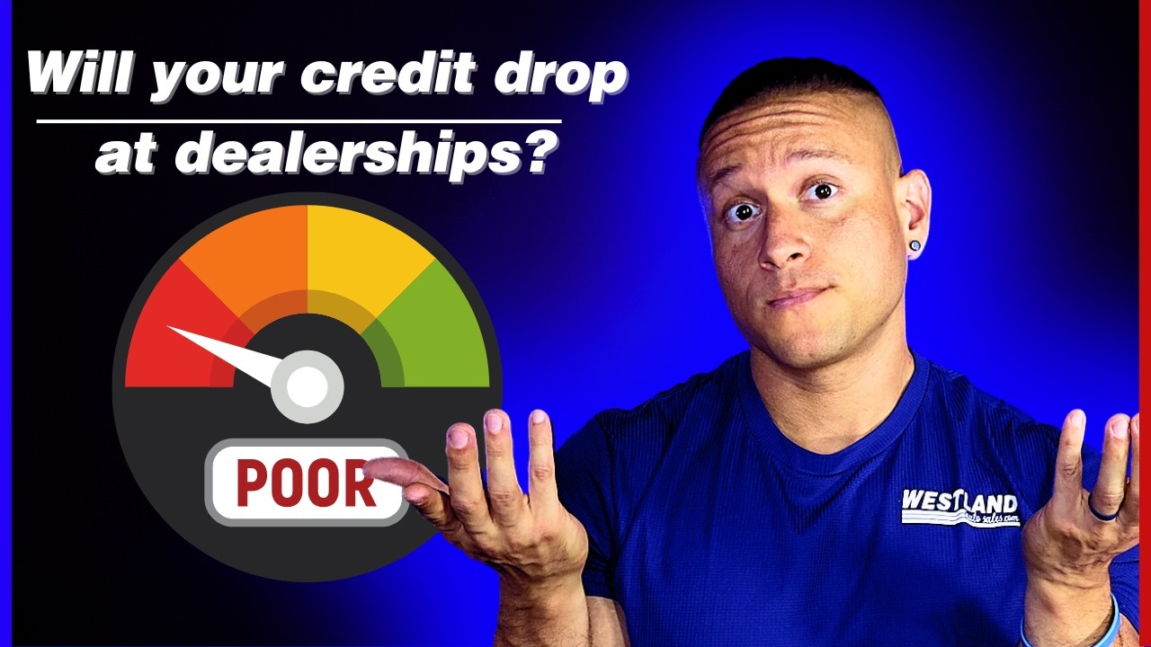 when a car dealership runs your credit does it go down