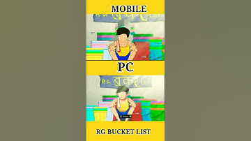 Rg bucket list animation PC vs mobile📱| #short #youtubeshorts #shorts #trending #viral #viralshorts