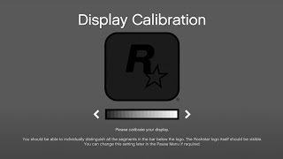 Display Calibration in GTA V Setup