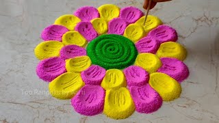 Beautiful Rangoli Designs | Easy Rangolis | Simple Rangolis | Satisfying & Relaxing | Top Rangolis