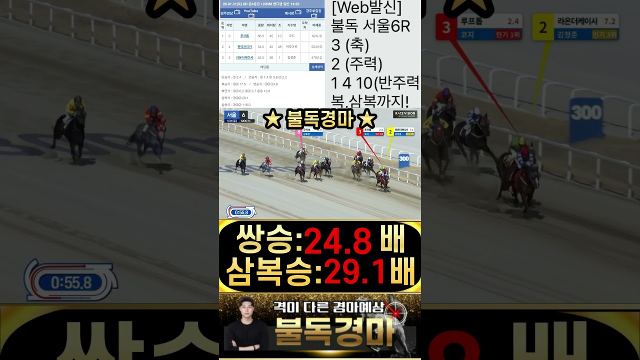 서울경마 걸음 변화온 신마는 절대 놓치지 않는 불독 입니다!