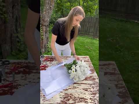 Как сделать красивый букет из цветов своими руками на 1 сентября