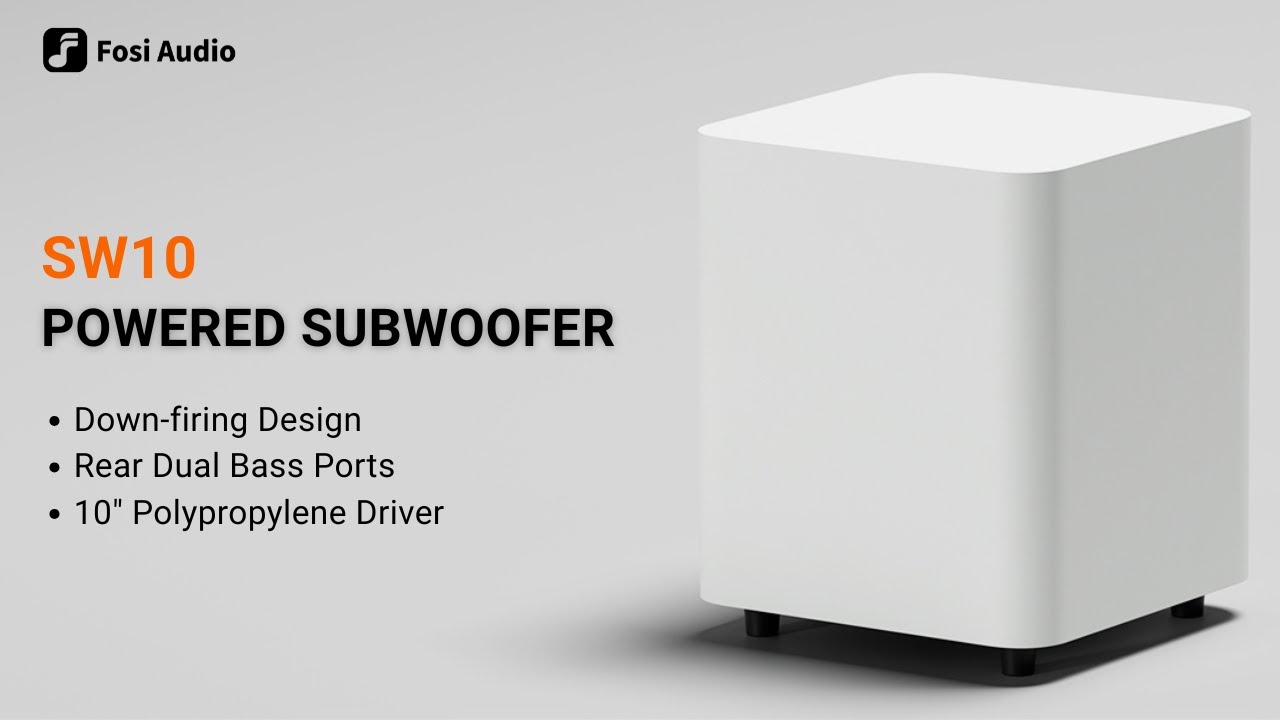 Активный сабвуфер Fosi Audio SW10: компактный сабвуфер с мощным звуком