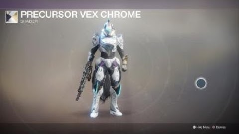Destiny 2 Titan with Virtuous Ornaments and Precursor Vex Chrome Shader