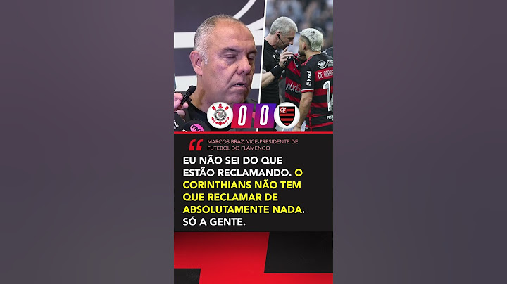 Marcos Braz disparou contra a arbitragem de Corinthians x Flamengo e 'cutucou' o Timão #shorts