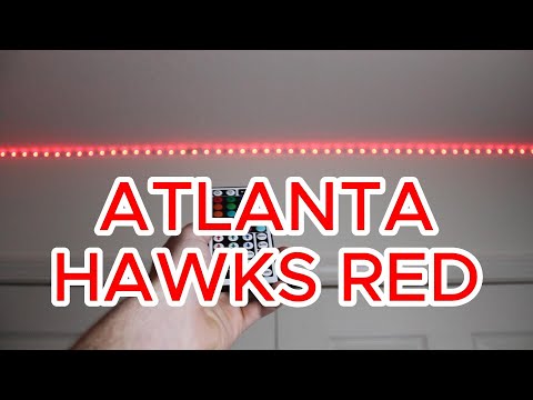How to make ATLANTA HAWKS RED on LED light strips!