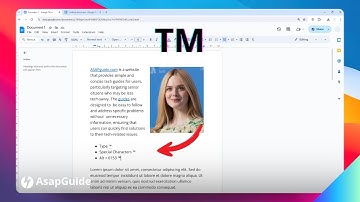 How To Insert Trademark Symbol in Google Docs