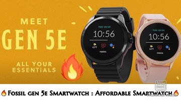Fossil Gen 5E Smartwatch :  Wear OS at an Even More Affordable Price 🔥🔥🔥🔥🔥
