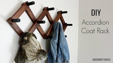 How to make a DIY Accordion Coat Rack
